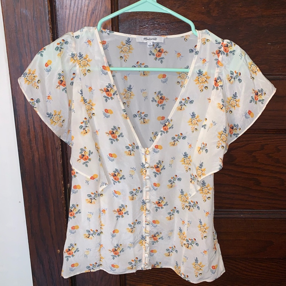 Madewell Floral Blouse